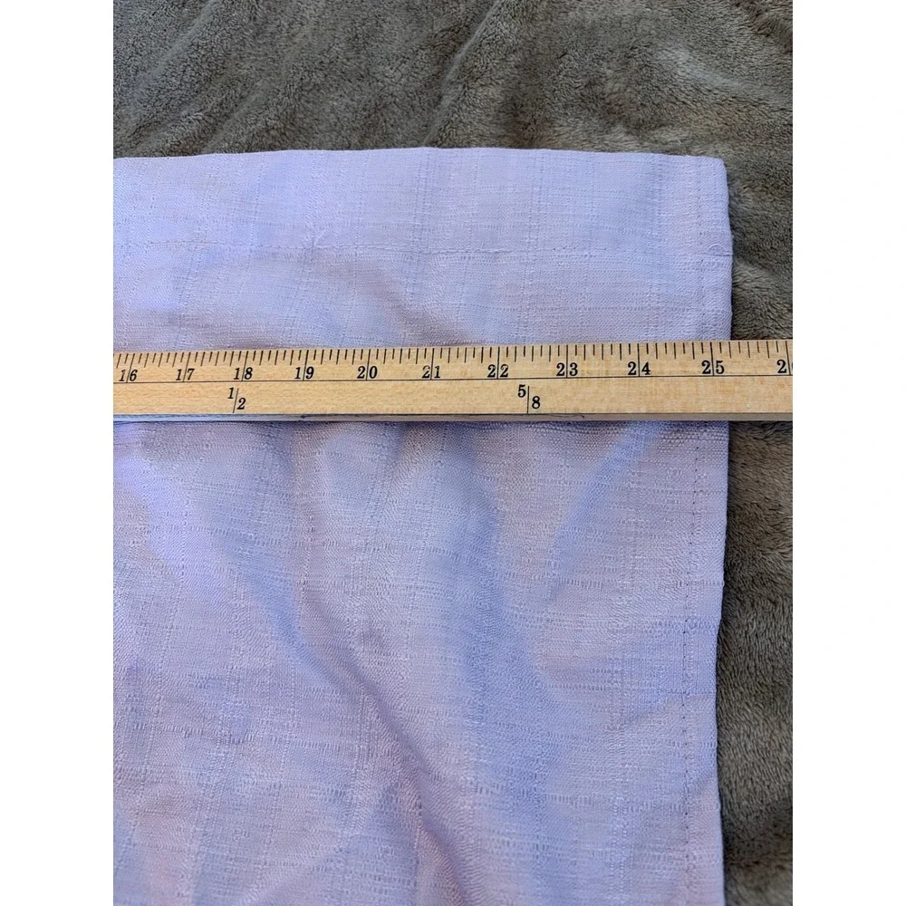 Keeco Lavender Purple Textured Blackout Curtain Panels 25x84 Set of 2